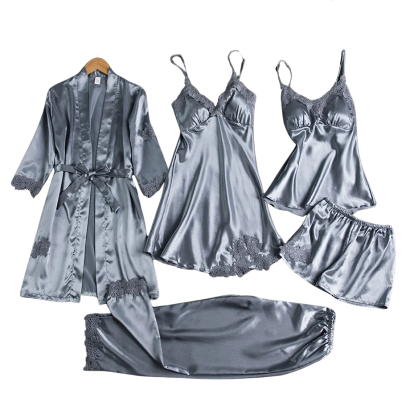 Dam Pyjamasset med 5 Delar