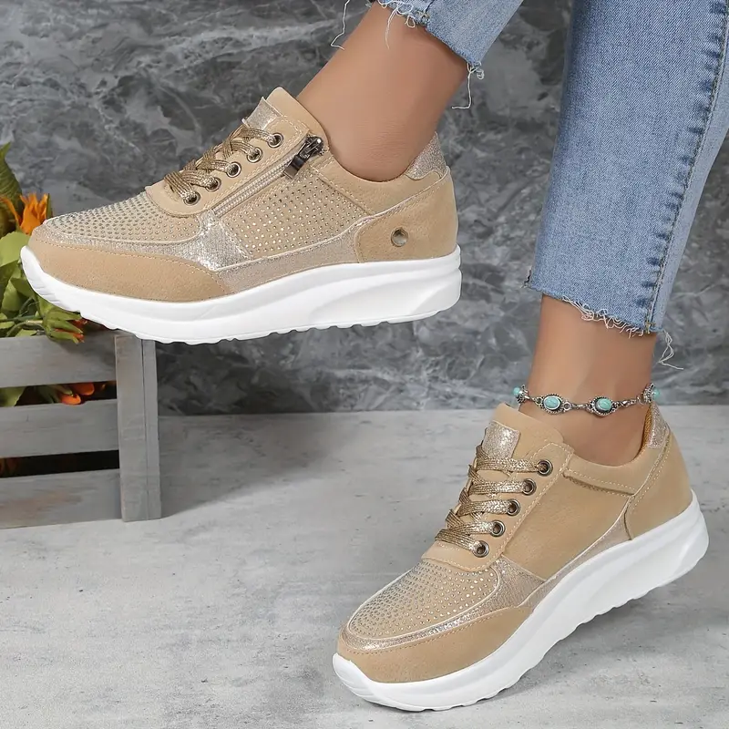 Dam Sneakers med Gummisula