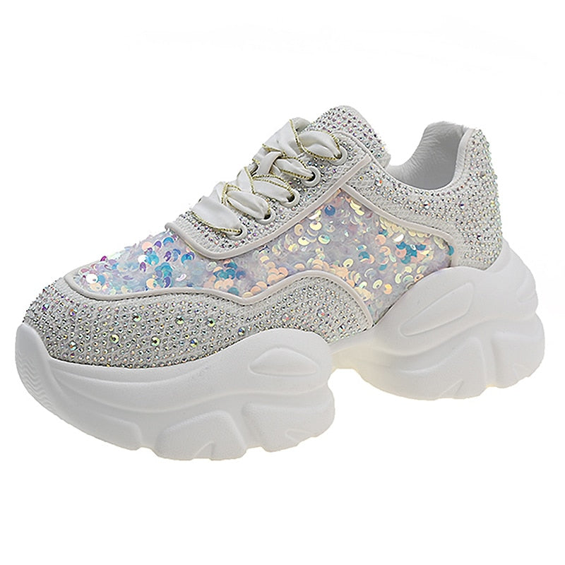Dam Sneakers med Vadderad Innersula