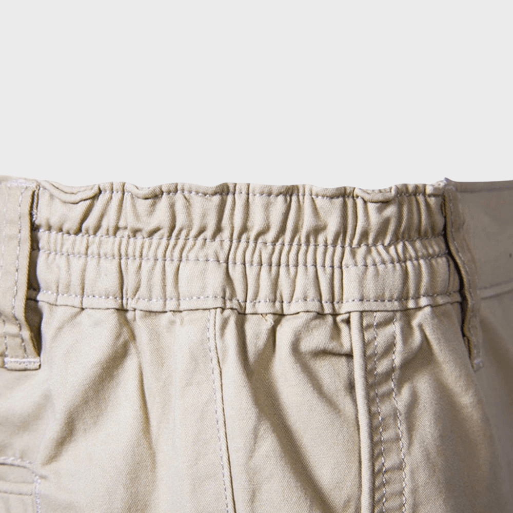 Herr Avslappnade Shorts med Elastisk Midja