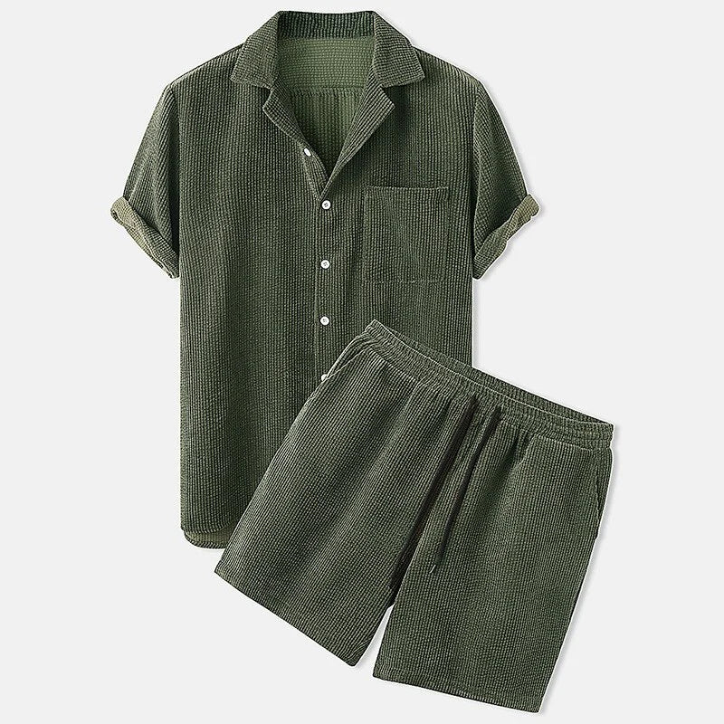 Herr Set Med Skjorta Och Shorts