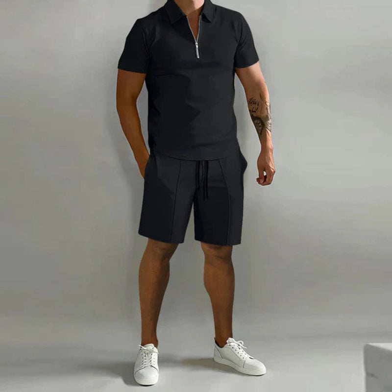 Herr Sommarset | Kortärmad Piké | Shorts