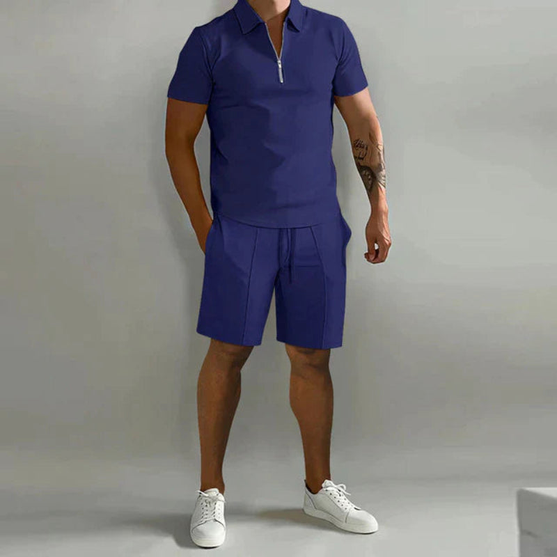 Herr Sommarset | Kortärmad Piké | Shorts