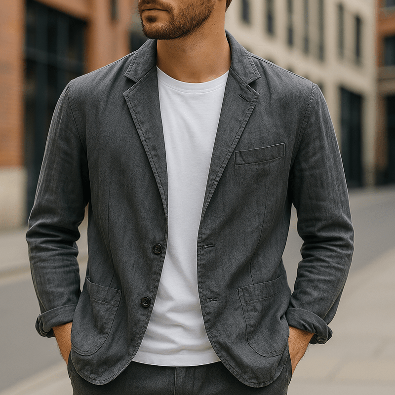 Herre Blazer | Slagkrage | Knapping