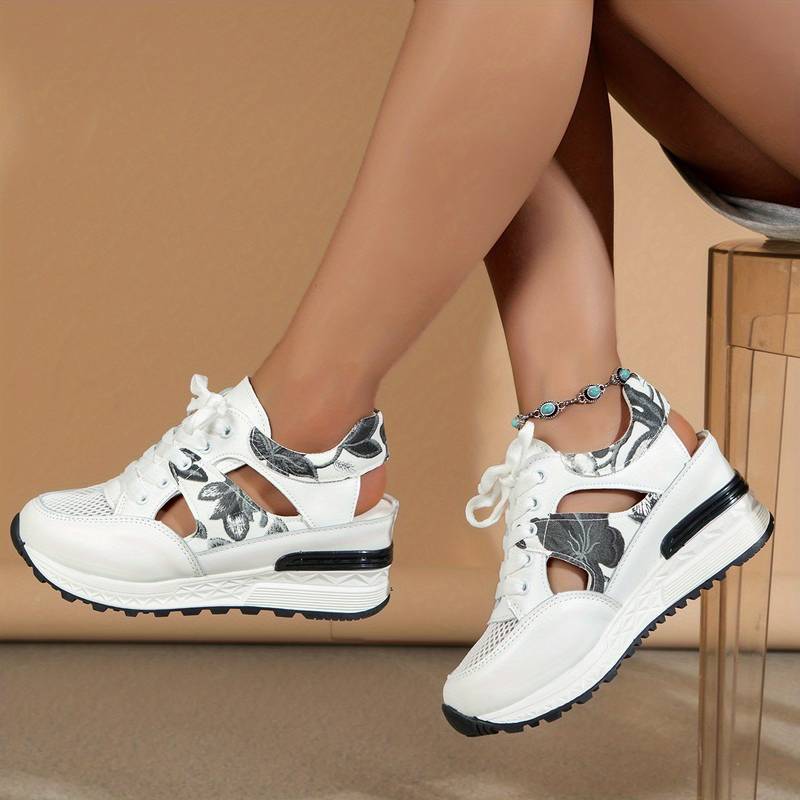 Dam Plattformsneakers med Utskärningsdesign