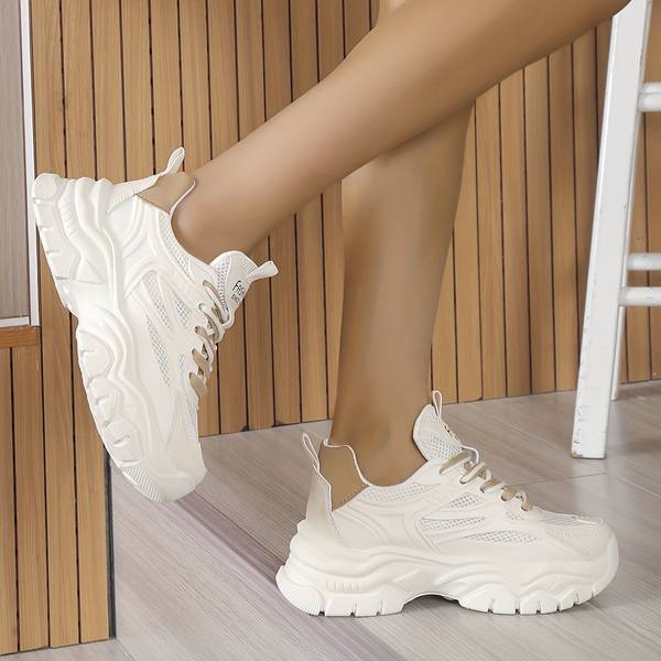 Dam Sneakers med Dubbel Spets