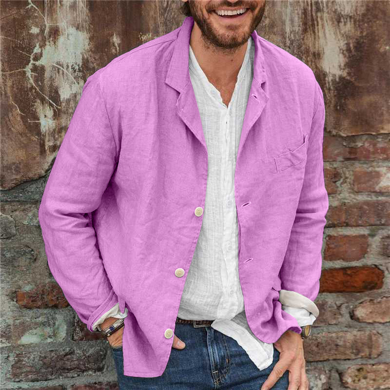 Herr Blazer | Knappstängning | Avslappnad Passform
