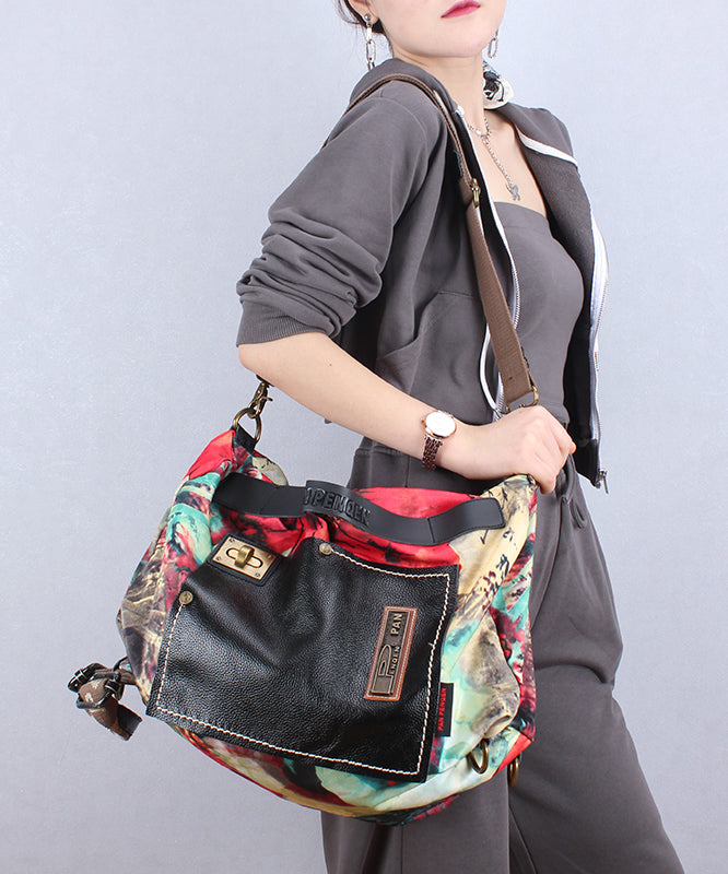 Unisex Stylish Cotton Messenger Bag with Large Capacity