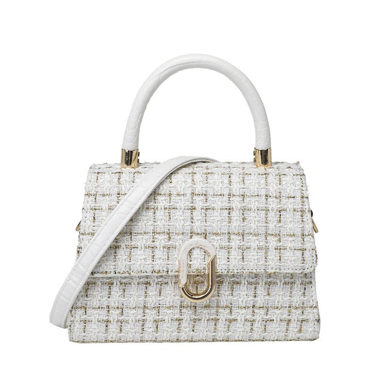Kvinnors Elegant Ull Crossbody Väska med Mångsidig Design
