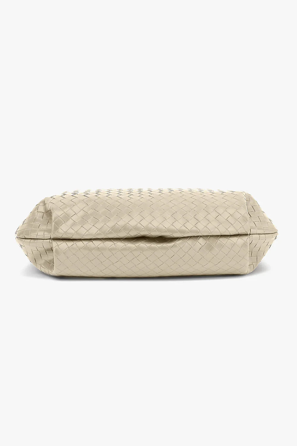Dam Flätad Polyester Handväska med Avtagbar Rem och Inre Fickor