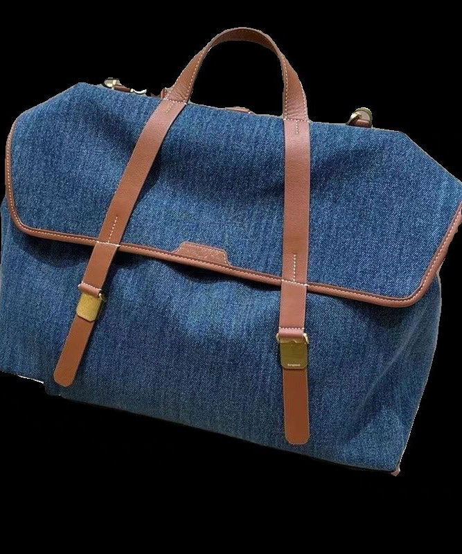 Unisex Praktisk Denim Ryggsäck med Stor Kapacitet
