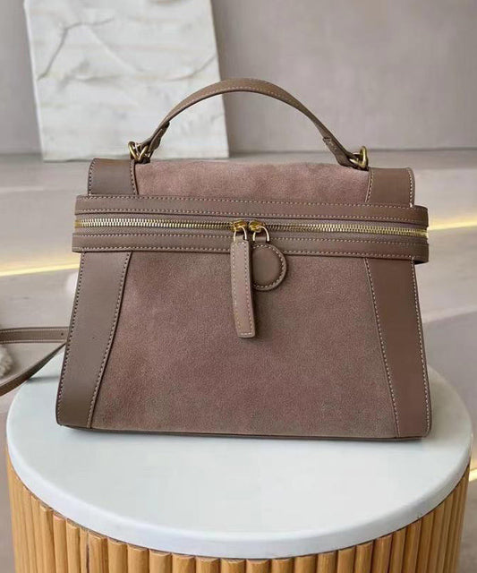 Dam Elegant Faux Läder Handväska med Dragkedja och Inre Fickor