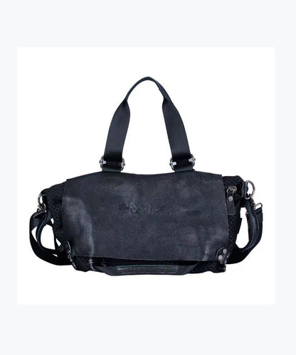Herrar Elegant Kalvläder Messenger Väska med Stor Kapacitet