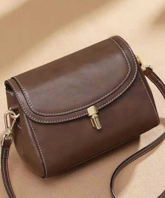 Damens Elegant Faux Läder Messenger Bag med Dragkedja