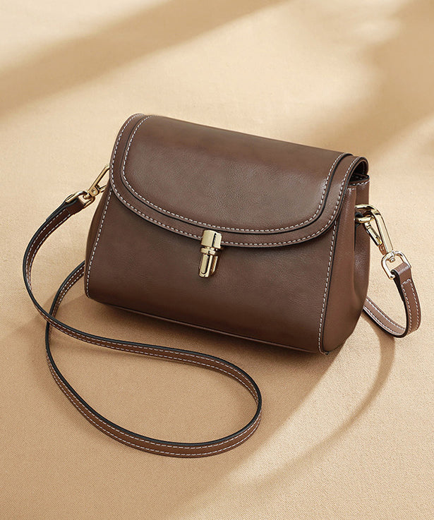 Damens Elegant Faux Läder Messenger Bag med Dragkedja