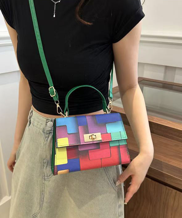 Dam Chic Faux Läder Väska med Inre Fickor