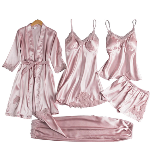 Dam Pyjamasset med 5 Delar