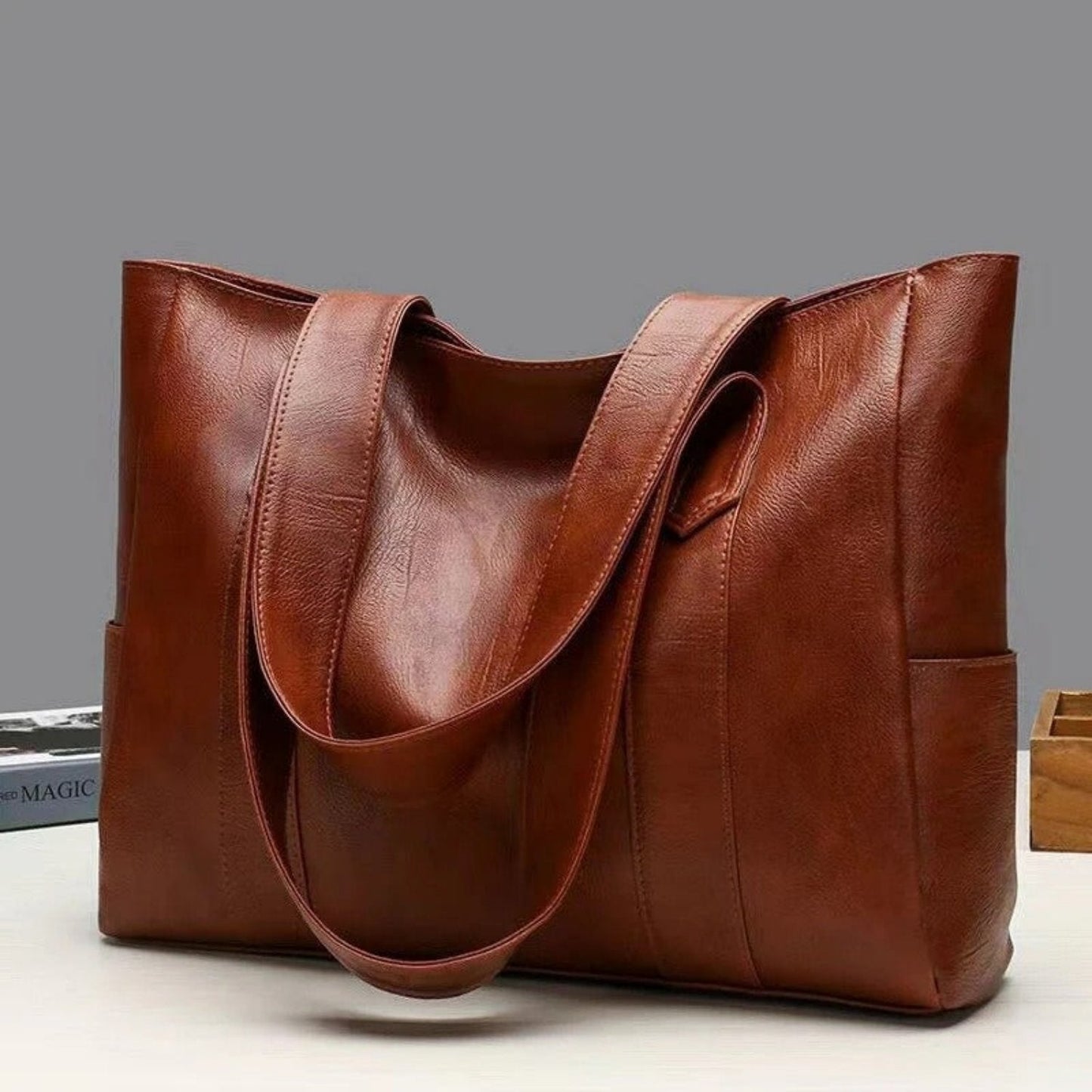 Dam Vintage Axelväska med Klassisk Design