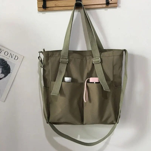 Sarah - Klassisk Hand- Och Crossbody-Väska Med Fickor För Dam