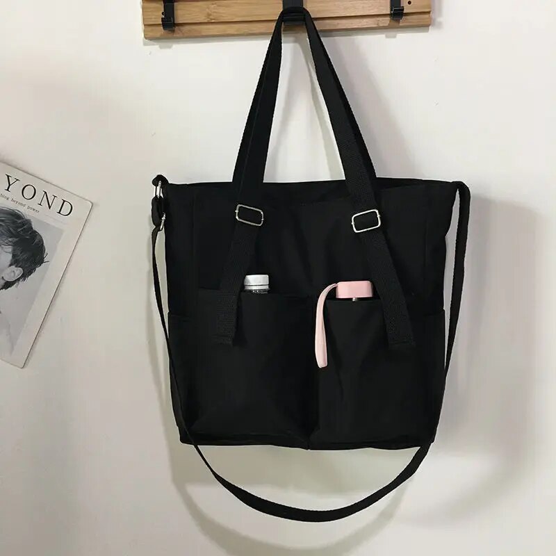 Sarah - Klassisk Hand- Och Crossbody-Väska Med Fickor För Dam