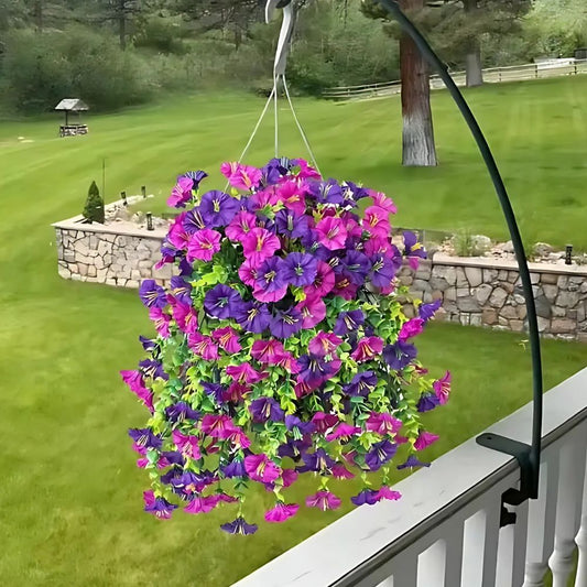 Hängande utomhusblommor