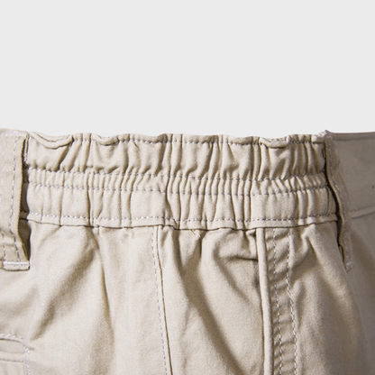 Herr Avslappnade Shorts med Elastisk Midja