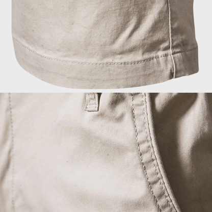 Herr Avslappnade Shorts med Elastisk Midja