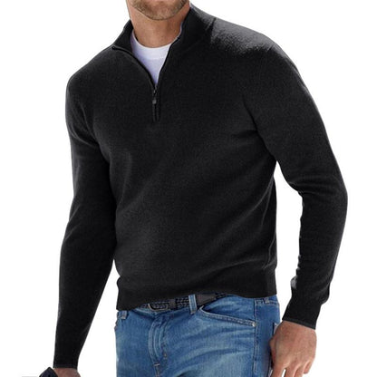 Herr Bekväm Tröja med Dragkedja och Långärmad Design 3