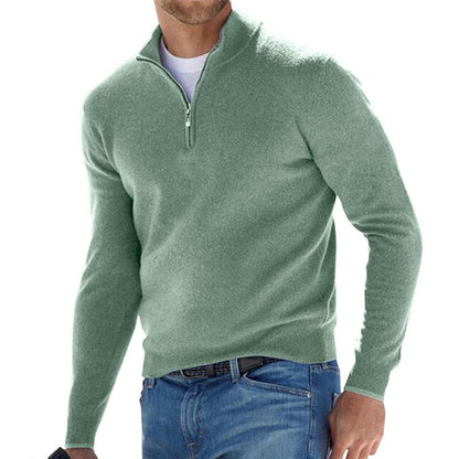 Herr Bekväm Tröja med Dragkedja och Långärmad Design 6
