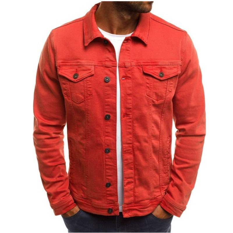 Herre denimjakke | Knapping | Flere lommer