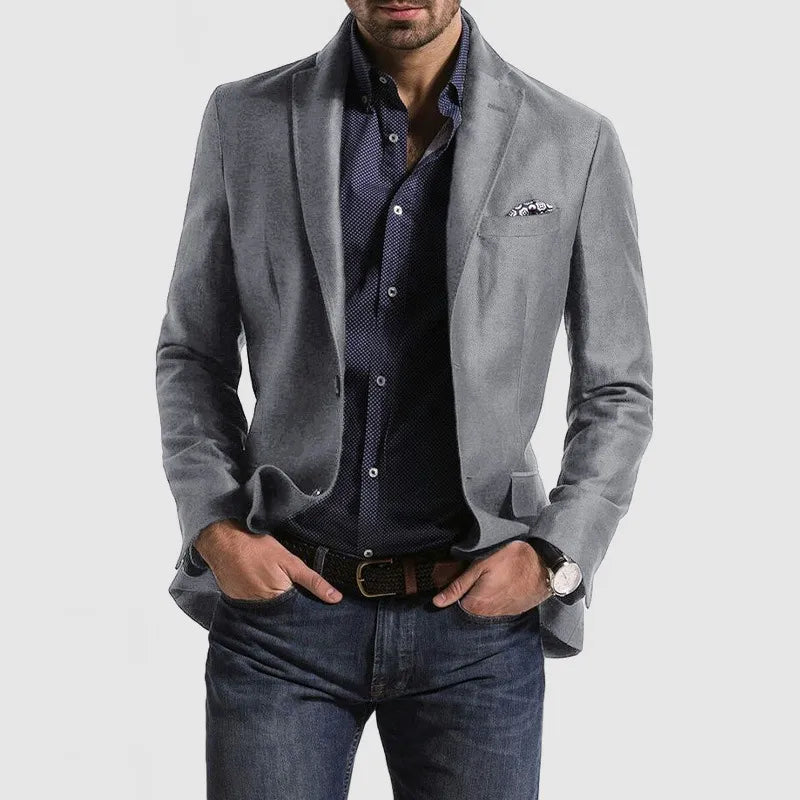 Herr Klassisk Blazer med Tidlös Design för Alla Tillfällen 2