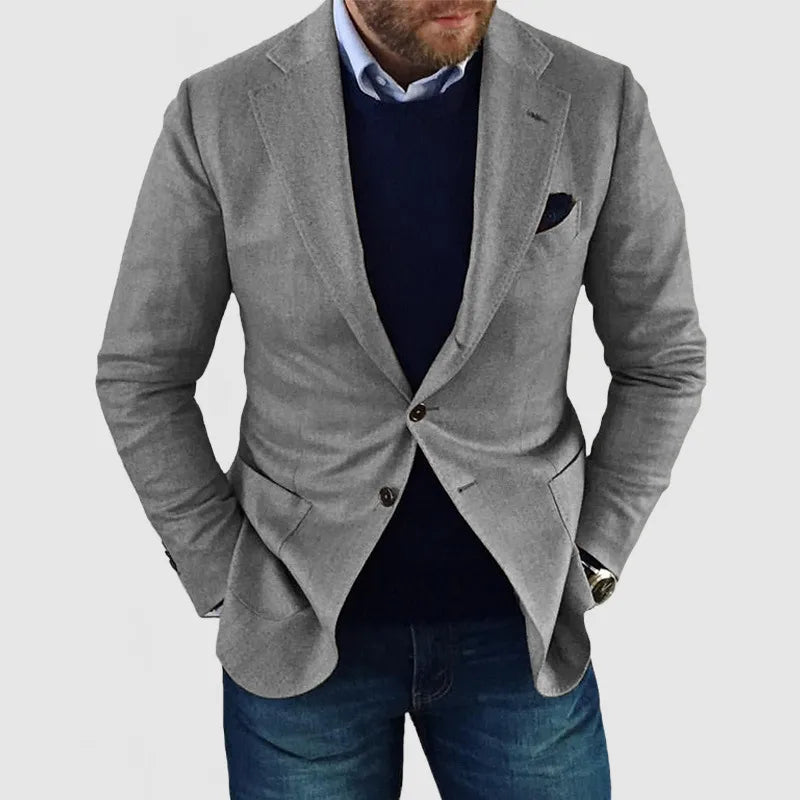 Herr Klassisk Blazer med Tidlös Design för Alla Tillfällen 4
