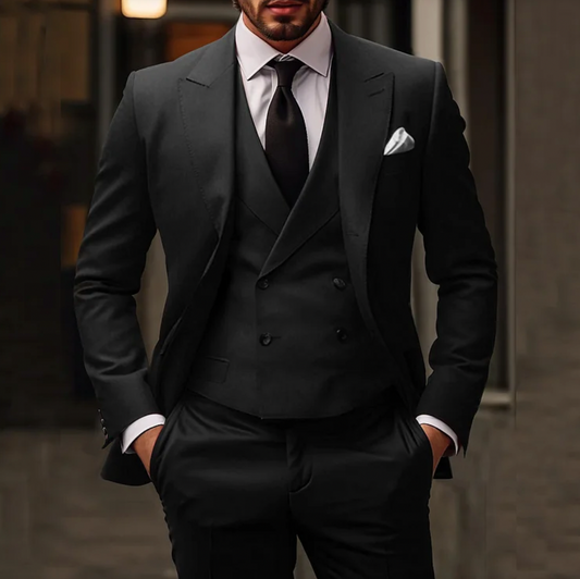 Herr Tredelad Kostym | Blazer, Väst och Byxor
