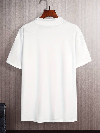 Herr-T-shirt med Polokrage