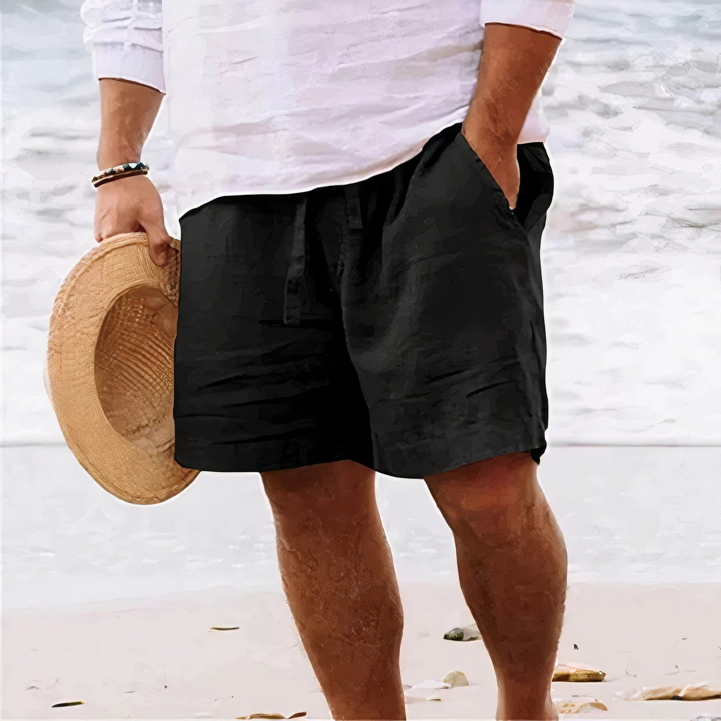 Herr Shorts med Avslappnad Passform