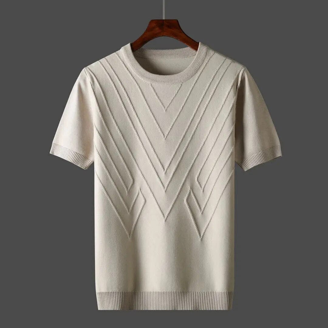 Herr T-shirt med Klassisk Stil