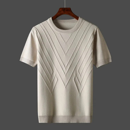 Herr T-shirt med Klassisk Stil