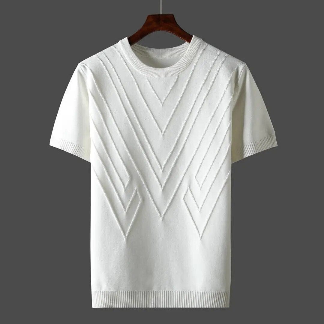 Herr T-shirt med Klassisk Stil