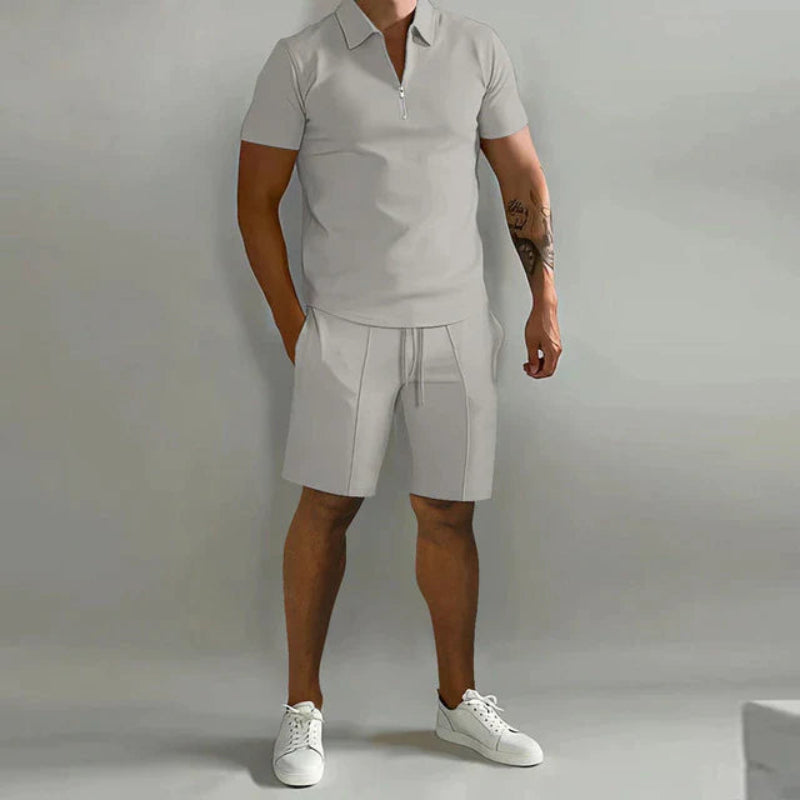Herr Sommarset | Kortärmad Piké | Shorts