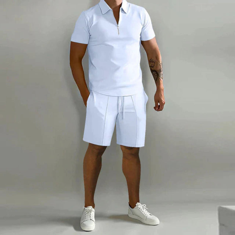 Herr Sommarset | Kortärmad Piké | Shorts