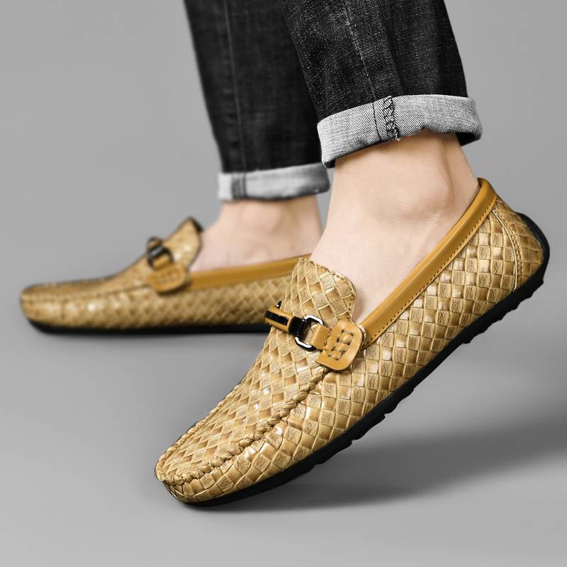 Herre Läderloafers med Klassisk Pasform