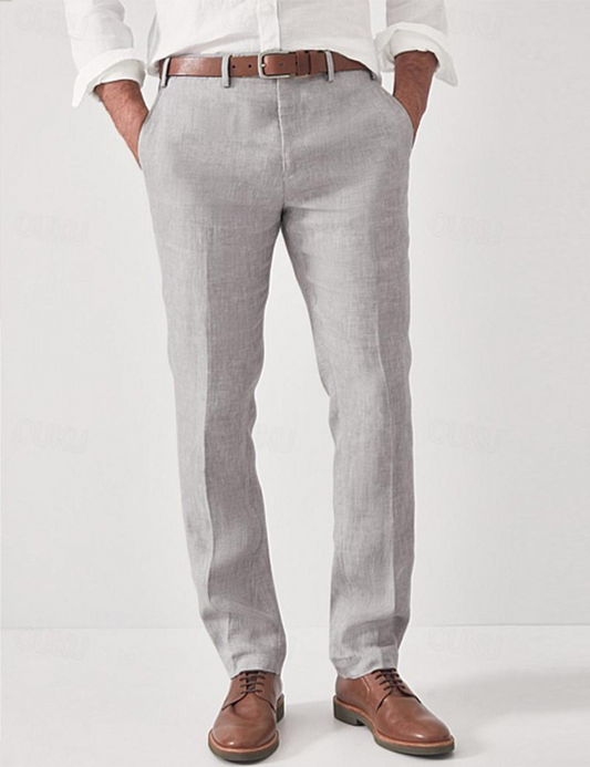 Herr Byxor | Slim Fit | Enfärgad