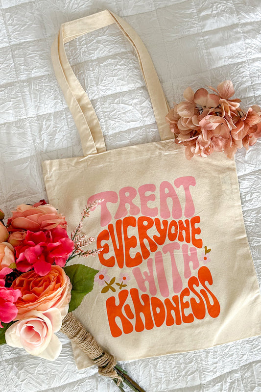 Damens Hållbar Canvas Tote Bag med Retro Grafik