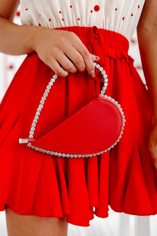 Kvinnors Elegant Satin Clutch med Strassdetaljer