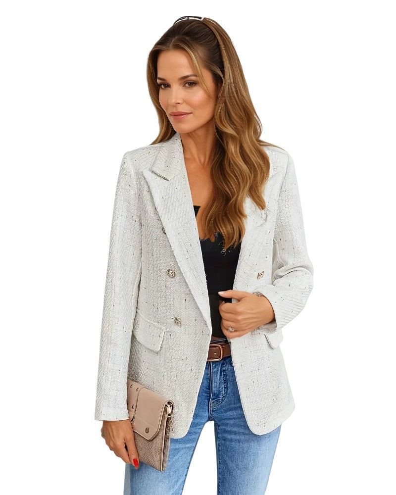 Kvinna Skräddarsydd Blazer med Tweeddesign 0