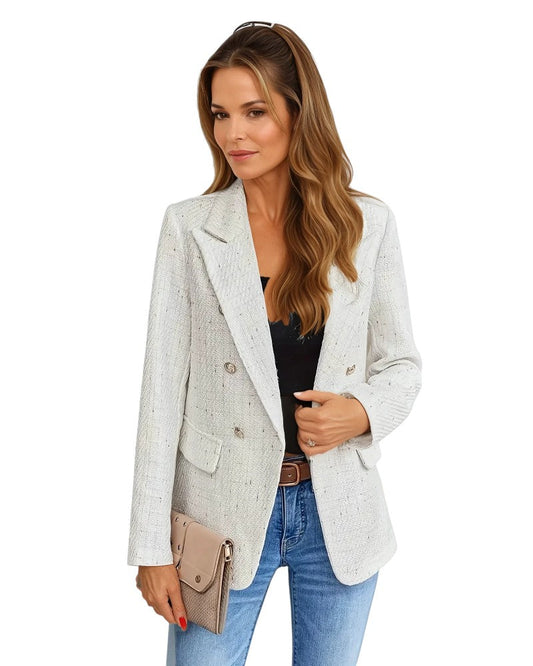 Kvinna Skräddarsydd Blazer med Tweeddesign 0