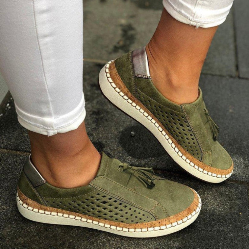 Kvinnors Bekväma Andningsbara Slip-on Skor med Flexibel Sula 1