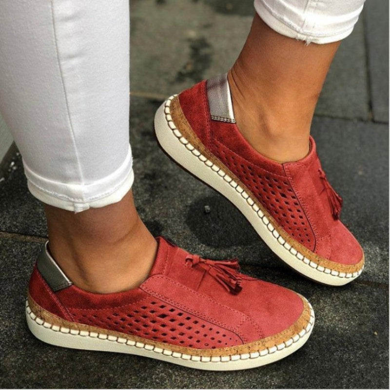 Kvinnors Bekväma Andningsbara Slip-on Skor med Flexibel Sula 3