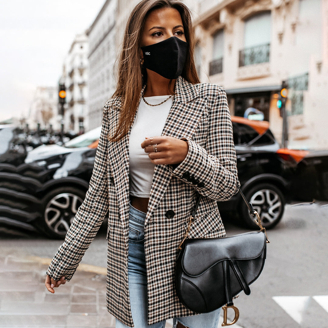 Dam Blazer | Rutigt Mönster