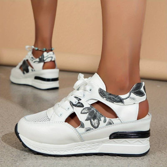 Dam Plattformsneakers med Utskärningsdesign
